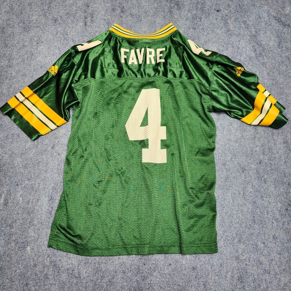 Adidas Green Bay Packers Brett Favre #4 Jersey Kids 14/16 Play Football